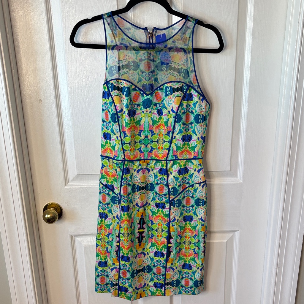 Milly Of New York Colorful Geometric Mini Dress